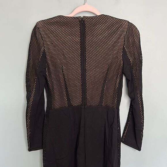 Akris Punto Black Bateau Neckline Knee-Length Dres - Picture 10 of 11